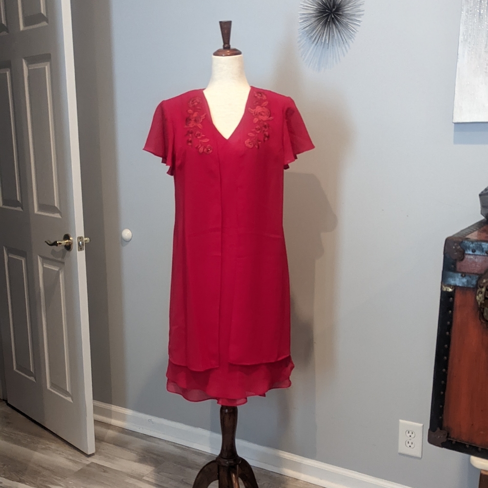 Another Thyme Red Dress Sz 8